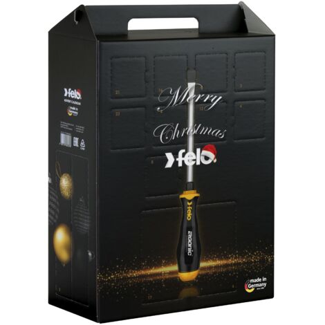 Felo – Calendrier de l'avent 2024 – Coffret multi-outils avec 50 pièces – Jeu de lames interchangeables – Fabriqué en Allemagne (1/5)