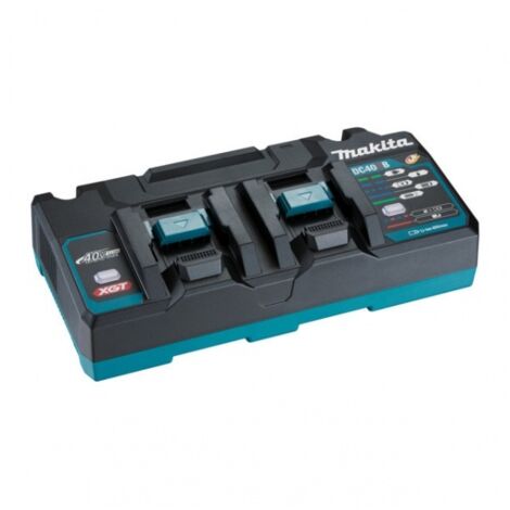 Makita – Chargeur pour électroportatif 191N098 40V – Charge rapide 22 min – Compatible batteries XGT 40V – Indicateur de charge en temps réel