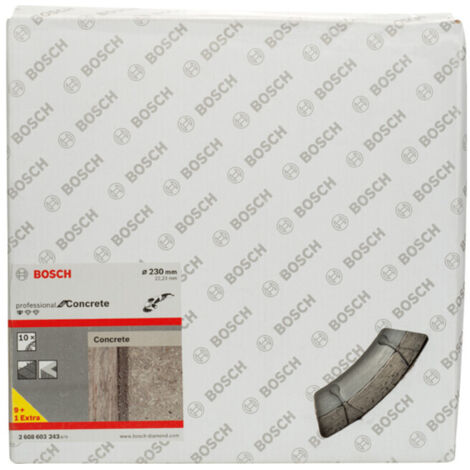 Bosch - Set disques à tronçonner diamantés pour béton 230x22,23 mm, 10 pcs 2608603243