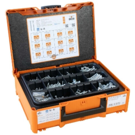 Heco Schrauben – Coffret assortiment HECO-TOPIX-plus 1760 – Systainer3 M137 avec 1 760 vis – Pour bois dur et béton armé – Vissage rapide en série (1/4)