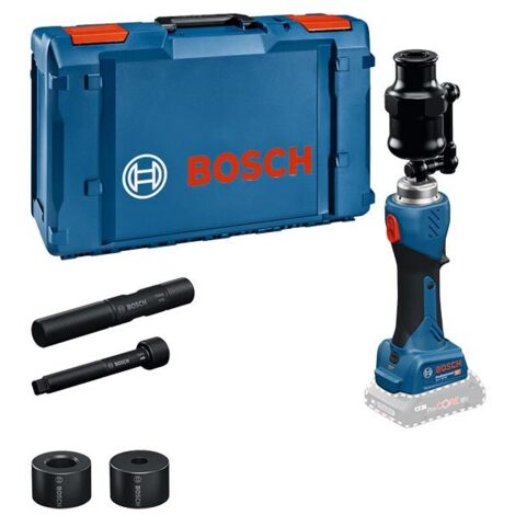 Bosch – Outil de poinçonnage hydraulique sans fil GLH 18V-60 – Force de 60 kN – Pour tôles acier jusqu'à 3 mm – Coffret XL-BOXX sans batterie