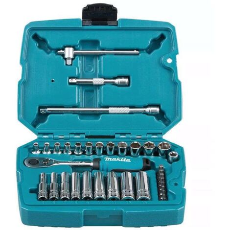 Coffret Clé à cliquet 1/4'' de 34 pièces - MAKITA B-65567