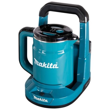 Makita – Bouilloire électrique sans fil 36V – Capacité 0,8 L – Boîtier résistant aux chocs – Arrêt automatique – Protection anti-débordement