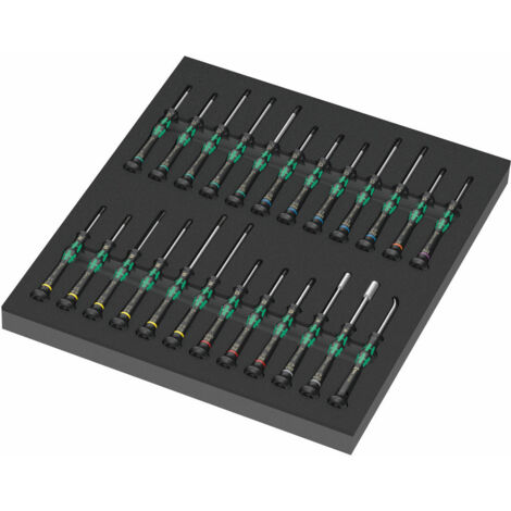 Wera 9715 Insert en mousse Kraftform Micro Set 1, 24 pièces