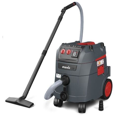 Starmix – Aspirateur industriel iPulse L-1635 – 1600W – Dépression 280 mbar – Volume 35L – Pour chantiers humides et poussières tenaces