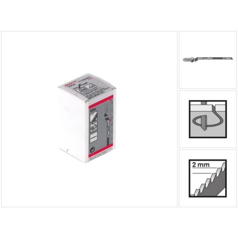 100x lames de scie sauteuse Bosch T 119 BO Basic for Wood - 2608637879