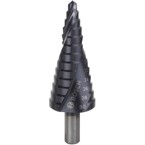 Forets étagés HSS-AlTiN Bosch 6 - 30 mm, 10,0 mm, 93,5 mm (1/7)