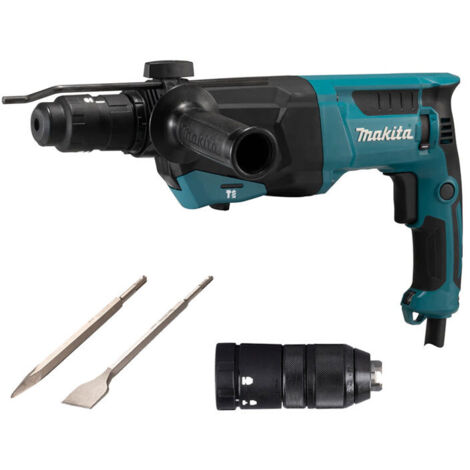 Makita – Perforateur burineur 800W – Énergie de frappe 3J – Capacité de perçage béton 26mm – Compatible SDS-Plus – Vitesse réglable 0-1500tr/min (1/5)