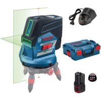 Bosch Professional – Niveau laser de ligne transversale vert – Portée 50m avec récepteur – Précision ±0,3mm/m – Bluetooth pour réglage à distance - GCL 2-50 CG