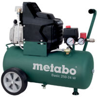 Metabo – Compresseur Basic 250-24 W 601533000 – Débit d'air 110 l/min – Pression max. 8 bar – Moteur à piston lubrifié – 24 l