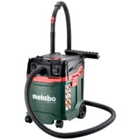 Metabo – Aspirateur professionnel 30 L – Dépression 225 hPa – Débit d'air 4200 l/min – Système PressClean – Pour chantiers et ateliers - ASA 30 L PC