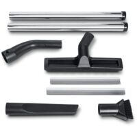 Fein – Set d'accessoires pour aspirateur – 2 tubes en métal – Buse multiple avec inserts interchangeables – Aspiration humide et sèche - Q667631
