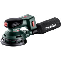 Ponceuse excentrique sans fil 12V – Moteur Brushless – Plateau 125mm – Circuit d'oscillation 2mm – Sac à poussière textile – metaBOX 215