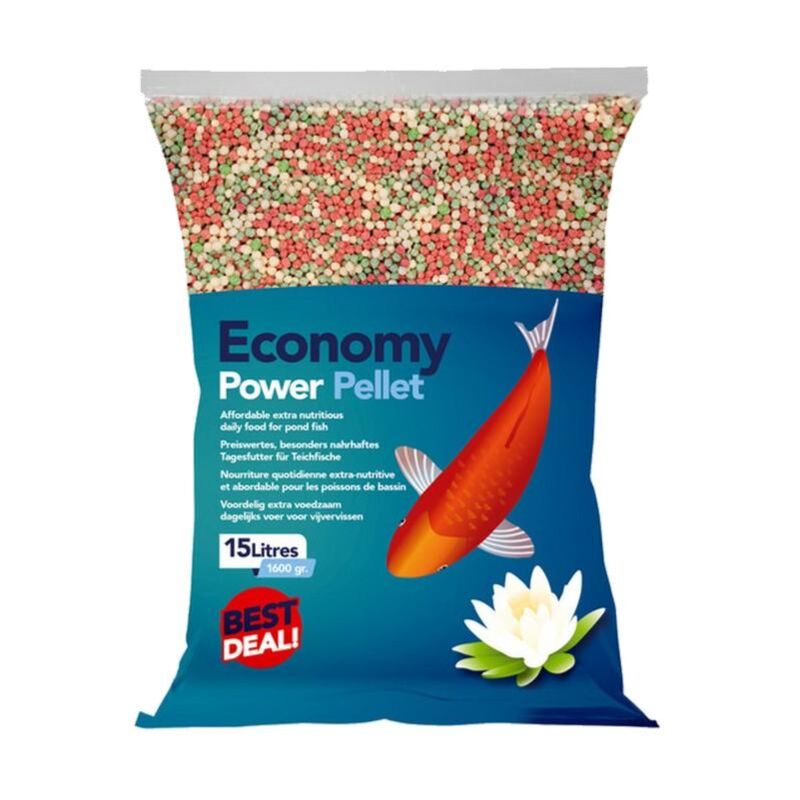 Aliment complet pour poissons de bassin en sachet de 15 l