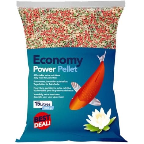 Aliment complet pour poissons de bassin en sachet de 15 l