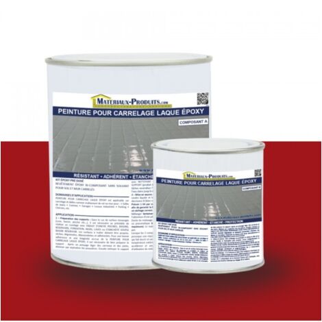 Peinture Laque Epoxy Spécial Carrelage - 20 Kg Utilisation professionnelle Rouge - MATPRO (1/3)