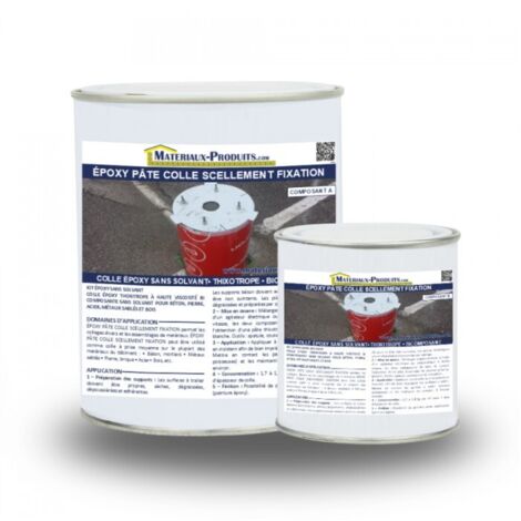 Epoxy pâte colle scellement fixation - 6 Kg Blanc - MATPRO