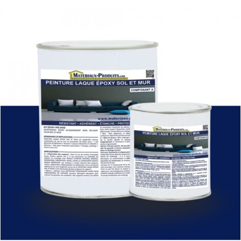 Peinture laque Epoxy Sol et Mur - 2.5 Kg Bleu marine - MATPRO (1/5)