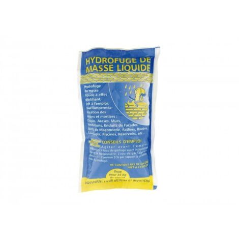 Adjuvant Hydrofuge liquide concentré pour béton et mortier - 300 ml Blanc laiteux - MATPRO
