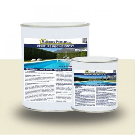 Peinture Piscine Epoxy - 2.5 Kg Blanc perlé - MATPRO (1/5)