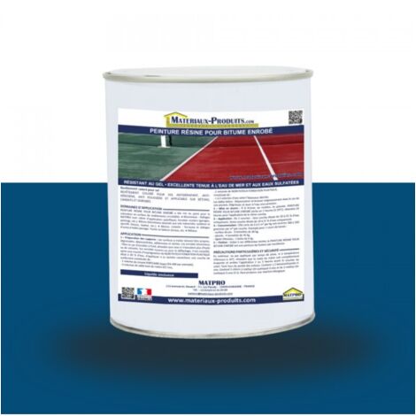 Peinture résine pour bitume enrobé - 24 Kg Bleu marine - MATPRO