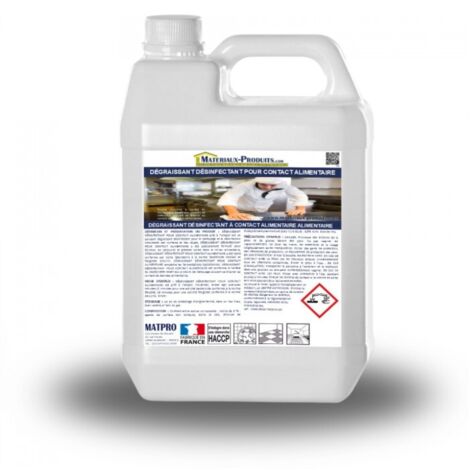 Dégraissant desinfectant pour contact alimentaire - 20 L Incolore - MATPRO