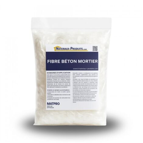 Fibre béton mortier - 100 g Blanc - MATPRO