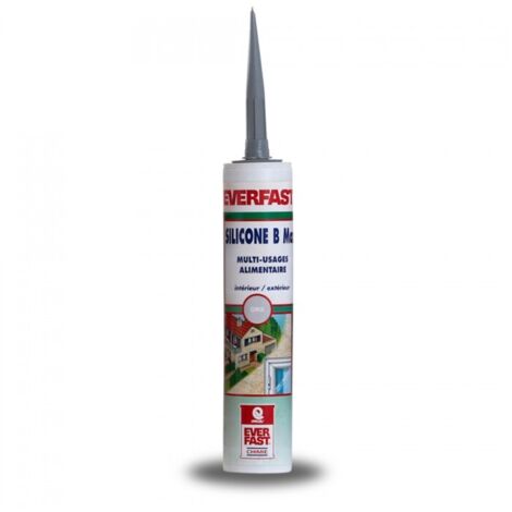 Mastic silicone cartouche joints béton, verre, aluminium - 310 cc Noir - MATPRO