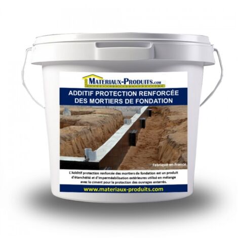 Additif protection renforcée des mortiers de fondation - 10 L Noir - MATPRO (1/2)