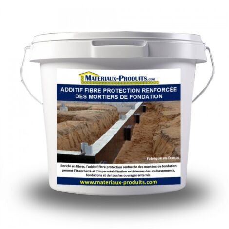 Additif fibre protection renforcée des mortiers de fondation - 20 L Noir - MATPRO (1/3)