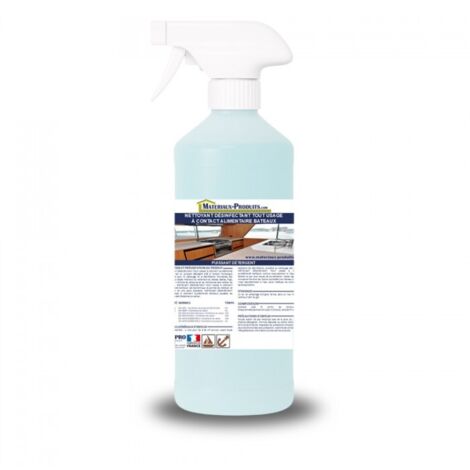 Nettoyant désinfectant tout usage à contact alimentaire bateaux - 500 ml Bleu clair - MATPRO (1/3)