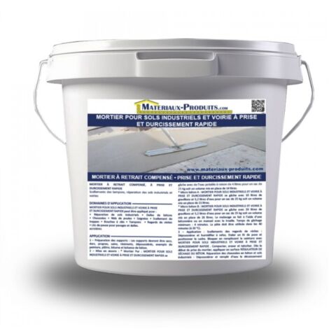 Mortier pour sols industriels et voiries à prise et durcissement rapide - 12.5 Kg Gris - MATPRO