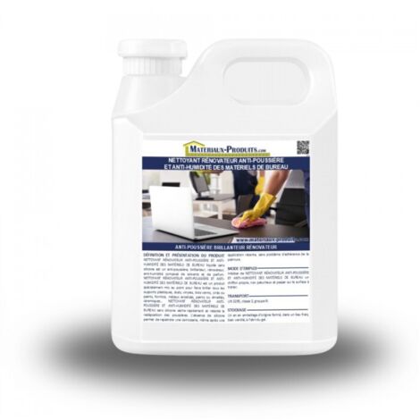 Nettoyant rénovateur anti-poussière et anti-humidité des matériels de bureau - 20 L Jaune clair - MATPRO
