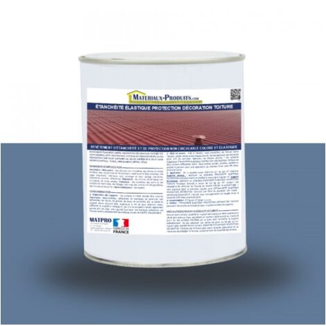 Etanchéité Elastique Protection Décoration Toiture - 1 Kg Bleu pigeon - MATPRO (1/5)