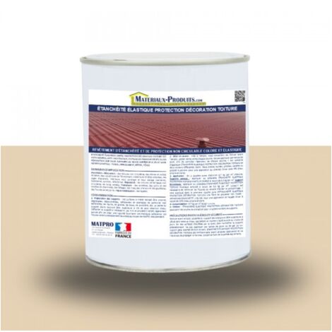 Etanchéité Elastique Protection Décoration Toiture - 1 Kg Jaune Sahara - MATPRO (1/5)