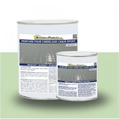 Peinture Laque Epoxy Spécial Carrelage - 5 Kg Vert Pastel - MATPRO (1/3)
