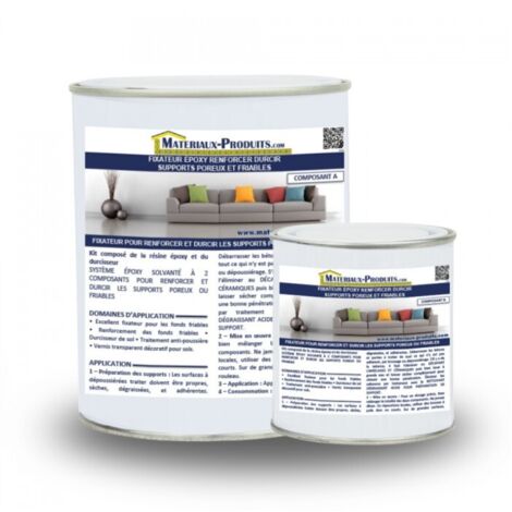 Fixateur epoxy renforcer durcir supports poreux et friables - 5 Kg Jaune clair - MATPRO (1/3)