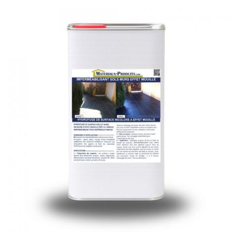 Imperméabilisant sols murs effet mouillé - 5 L Incolore - MATPRO