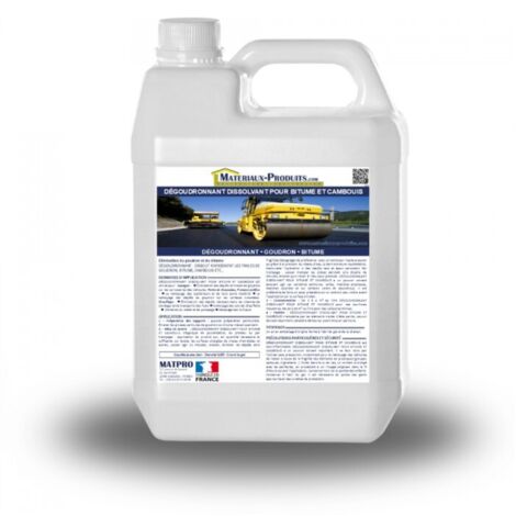 Dégoudronnant dissolvant bitume et cambouis - 5 L Jaune clair - MATPRO