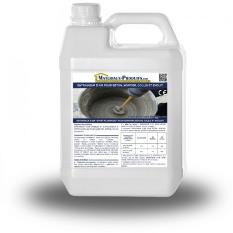 Entraineur d'air pour béton, mortier, coulis et enduit - 5 Kg Marron - MATPRO