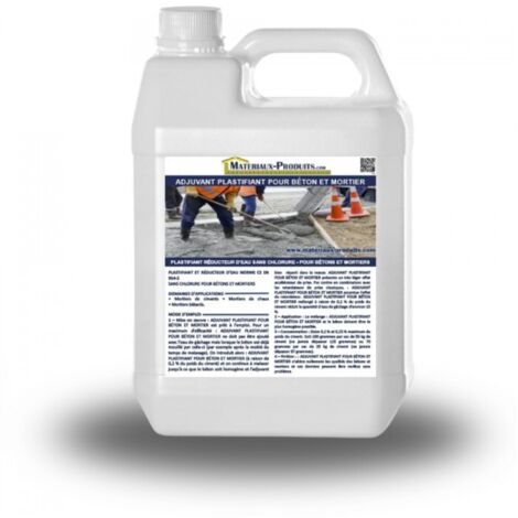 Adjuvant Plastifiant pour béton et mortier - 2.5 Kg - MATPRO