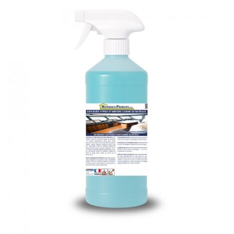 Anti-buée vitres et miroirs cabine de bateaux - 500 ml Bleu - MATPRO (1/3)