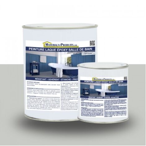 Peinture Laque Epoxy Salle de Bain - 5 Kg Gris clair - MATPRO (1/5)