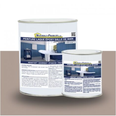 Peinture Laque Epoxy Salle de Bain - 1 Kg Taupe - MATPRO (1/5)