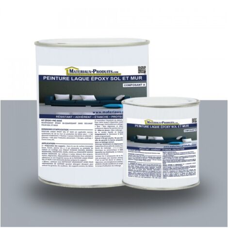 Peinture laque Epoxy Sol et Mur - 10 Kg Gris béton - MATPRO (1/5)