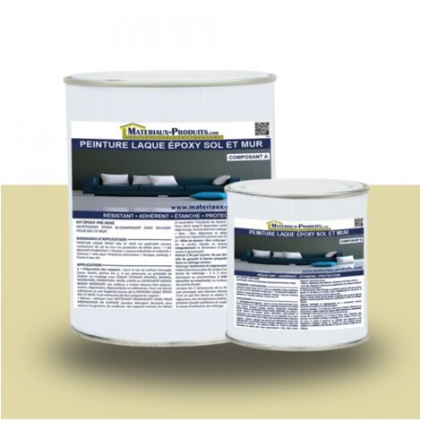 Peinture laque Epoxy Sol et Mur - 5 Kg Ivoire - MATPRO (1/5)