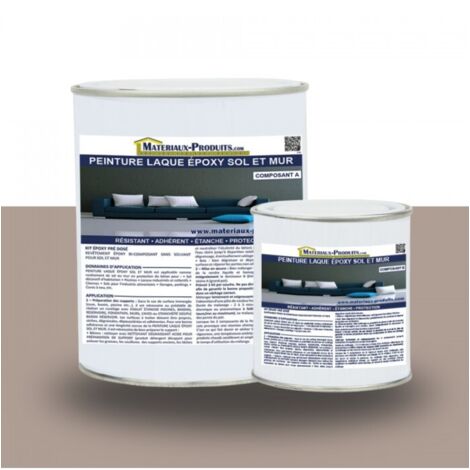 Peinture laque Epoxy Sol et Mur - 5 Kg Taupe - MATPRO (1/5)