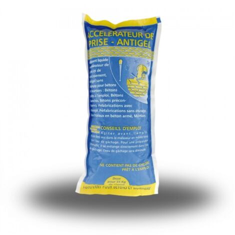 Accélérateur antigel liquide sans chlore pour béton et mortiers - 300 cc - MATPRO
