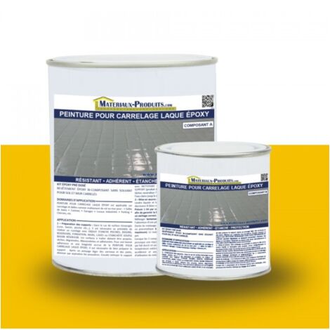 Peinture Laque Epoxy Spécial Carrelage - 2.5 Kg Jaune - MATPRO (1/3)