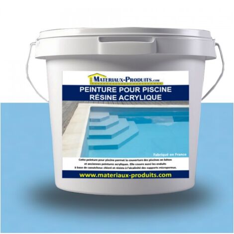 Peinture pour piscine résine Acrylique - 15 L Bleu Piscine - MATPRO (1/4)